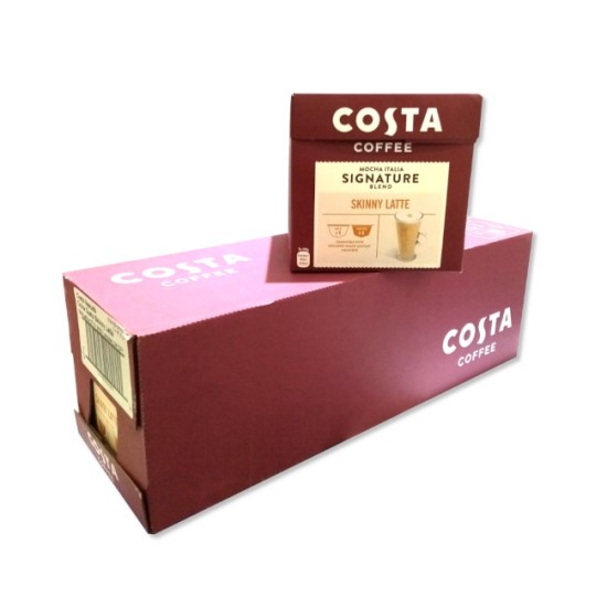 Costa Coffee Nescafe Dolce Gusto Skinny Latte 3 x 8 Capsules (161.6g) - CASE PRICE