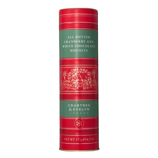 Crabtree & Evelyn Cranberry & White Chocolate Biscuits 175g