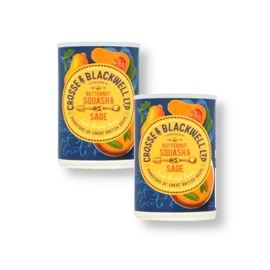 Crosse & Blackwell Butternut Squash & Sage Soup 400g - 2 For £1
