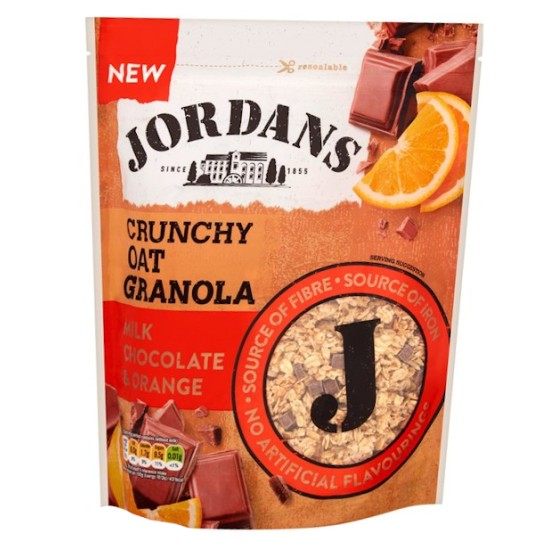Jordans Crunchy Oat Granola Milk Chocolate & Orange 550g