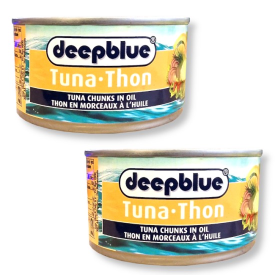 Deep Blue Tuna Chunks in Oil 185g - 2 For £1