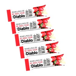 Diablo No Added Sugar Strawberry Yogurt & Muesli Bars 30g - 5 For £1