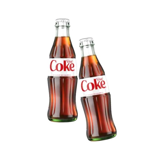 Diet Coke Glass Bottle 330ml - 2 For £1
