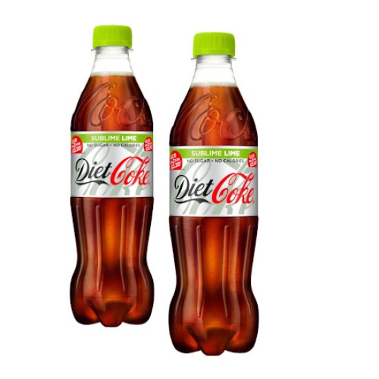 Diet Coke Sublime Lime Bottle 500ml - 2 For £1