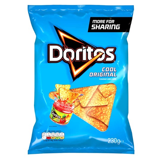 Doritos Cool Original Flavour Corn Chips BIG BAG - 230g