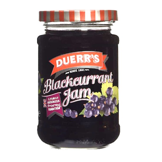 Duerrs Blackcurrant Jam 340g