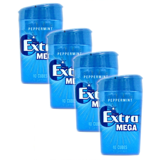 Extra Mega Peppermint Chewing Gum 22g - 4 For £1