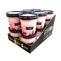 Fit Fork 3 Grain Raspberry Porridge Pot Cereal 65g x 12 - CASE PRICE
