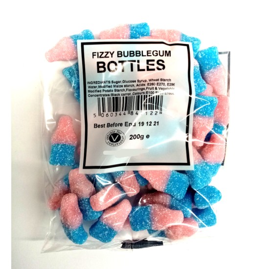 Fizzy Bubblegum Bottles 200g