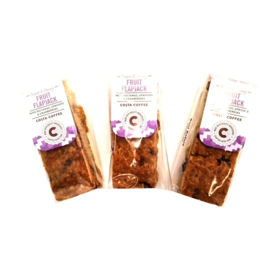 Costa Coffee Fruit Flapjack 58g - 3 For £1
