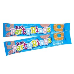 Foxs Party Rings Biscuits 125g - 2 For £1