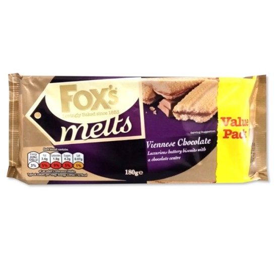 Foxs Melts Viennese Chocolate Value Pack 180g