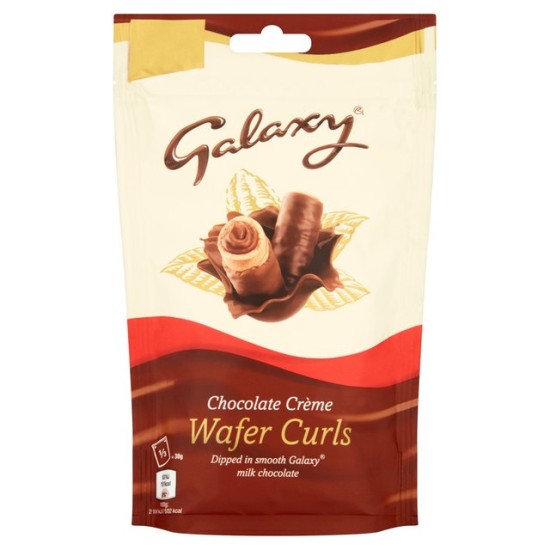 Galaxy Chocolate Creme Wafer Curls 90g