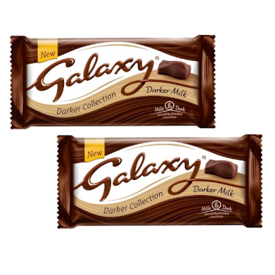 Galaxy Darker Collection Chocolate (Share Bar) 110g - 2 For £1