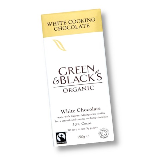 Green & Blacks Organic White Cooking Chocolate 150g