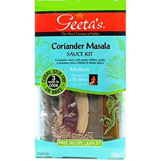 Geetas Coriander Masala Curry Sauce Kit 155g - 2 For £1