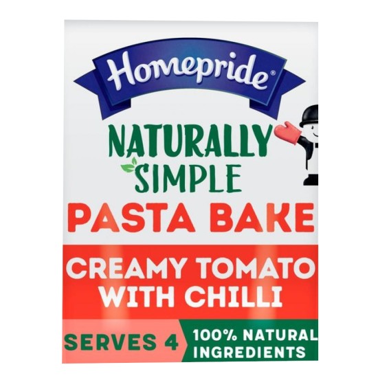Homepride Naturally Simple Pasta Bake Sauce Creamy Tomato With Chilli 350g