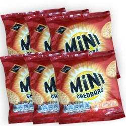 Jacobs Mini Cheddars Red Leicester Flavour Cheese Snack 25g - 6 For £1