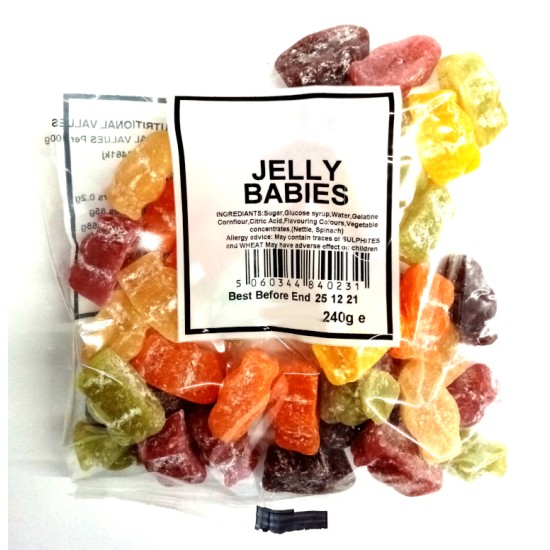 Jelly Babies 240g (Share Bag)