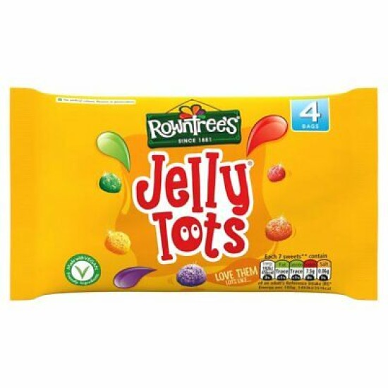 Rowntrees Jelly Tots 4x28g 