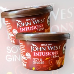 John West Infusions Tuna Soy & Ginger 80g - 2 For £1.50