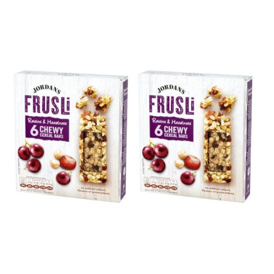 Jordans Frusli Hazelnut Chewy Cereal Bars Multipack 180g - 2 For £1.50