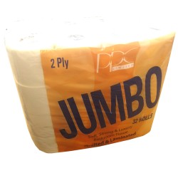 Jumbo 32 Roll Pack Toilet Roll 2 Ply Essentials