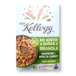 Kelloggs No Added Sugar Granola Raspberry Apple & Carrot Cereal 500g