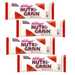 Kellogg's Nutri-Grain Strawberry Bars 37g - 4 For £1