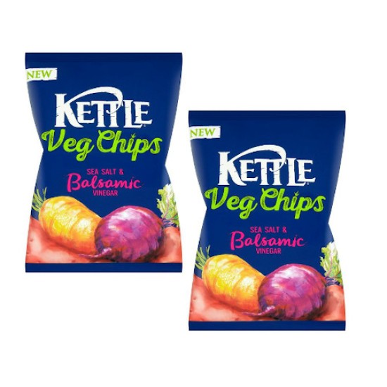 Kettle Veg Chips Sea Salt & Balsamic Vinegar 125g - 2 For £1.50