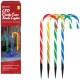 LED Outdoor Christmas Candy Cane Stake Light Decorations Multi Coloured 