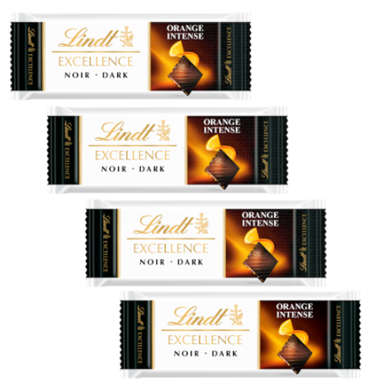 Lindt Excellence Orange Intense Chocolate Bar (single) 35g 4 For £1