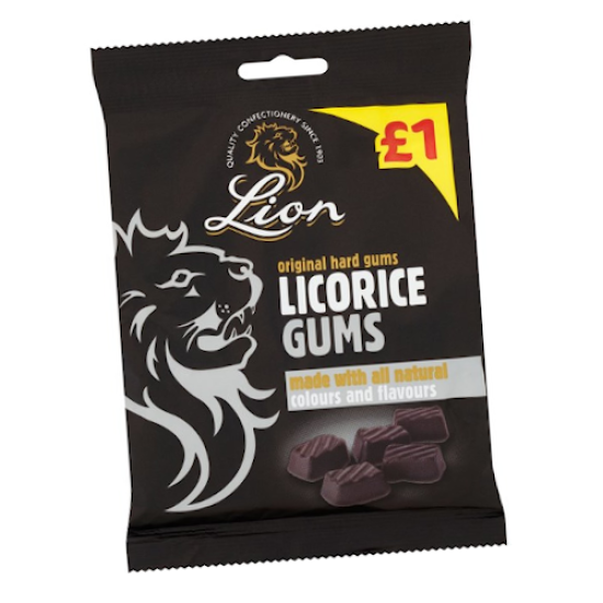 Lions Licorice Gums 150g (Share Bag)