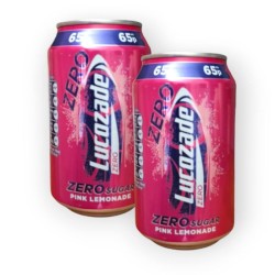 Lucozade Zero Sugar Pink Lemonade 330ml - 2 for £1