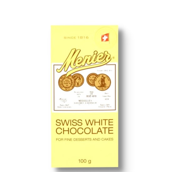 Menier Swiss White Cooking Chocolate 100g