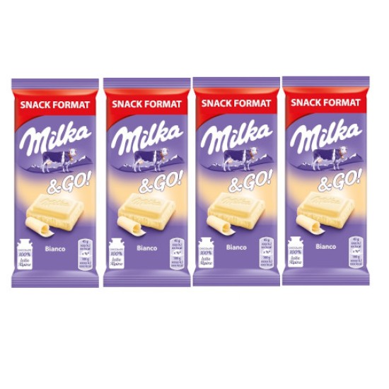 Milka & Go Bianco (white) 45g - 4 For £1