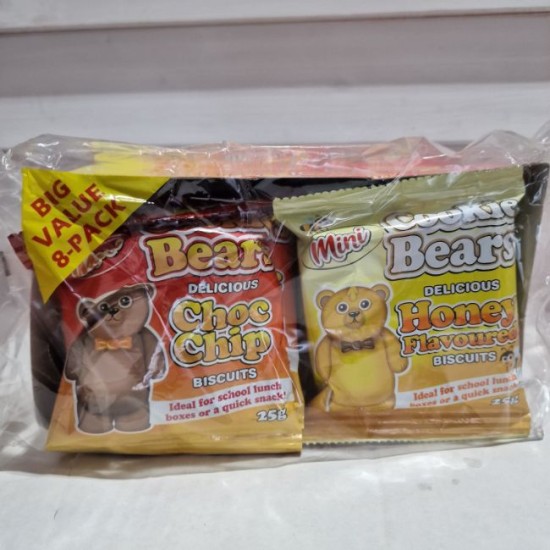 Mini Cookie Bears Biscuits 8pk x 25g
