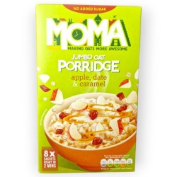 Moma Jumbo Oat Porridge Apple, Date & Caramel Cereal 8pk 280g