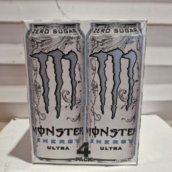Monster Energy Ultra Zero Sugar 4pk 500ml