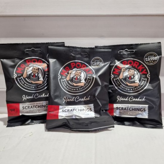 Mr Porkies Hand Cooked Scratchings 40g - 3 For £1