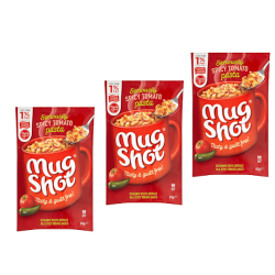 Mugshot Pasta Sachet (single) Spicy Tomato 60g 3 For £1