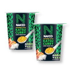 Naked Rice Japanese Katsu Curry Pot 78g - 2 For £1