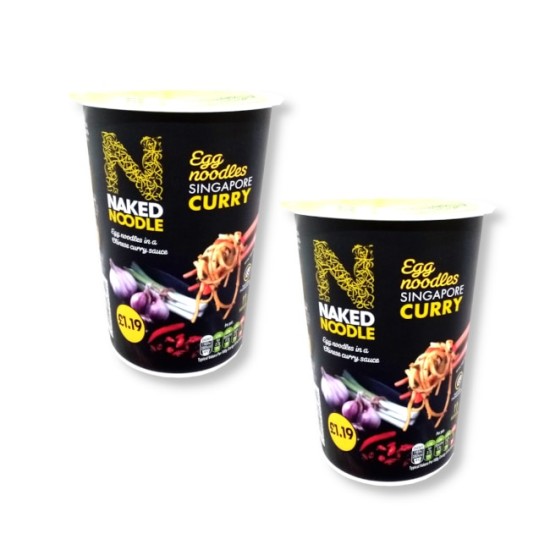 Naked Noodle Singapore Curry Noodle Pots 78g -2 For £1.50 