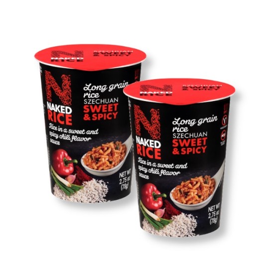 Naked Rice Szechuan Sweet & Spicy 78g - 2 For £1