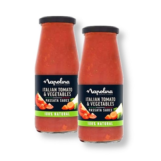 Napolina Italian Tomato & vegetables Passata Sauce 430g - 2 For £1