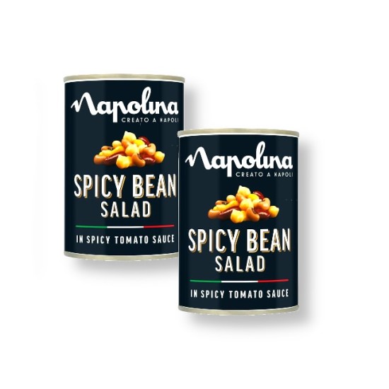 Napolina Spicy Bean Salad in Tomato Sauce 400g - 2 for £1