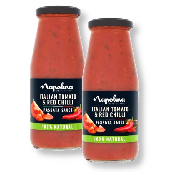 Napolina Italian Tomato & Red Chilli Sauce 430g - 2 For £1