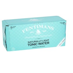 Fentimans Naturally Light Tonic Water CASE of 8 x 150ml Cans