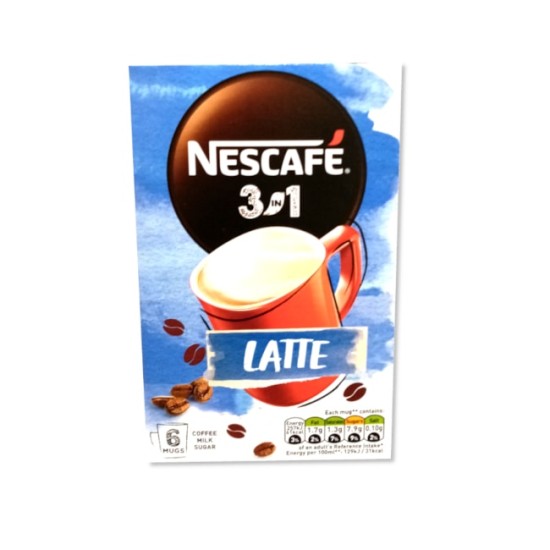 Nescafe 3 in 1 Latte 6 Sachets