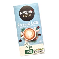 Nescafe Gold Coconut Latte Coffee 6 Sachets 90g